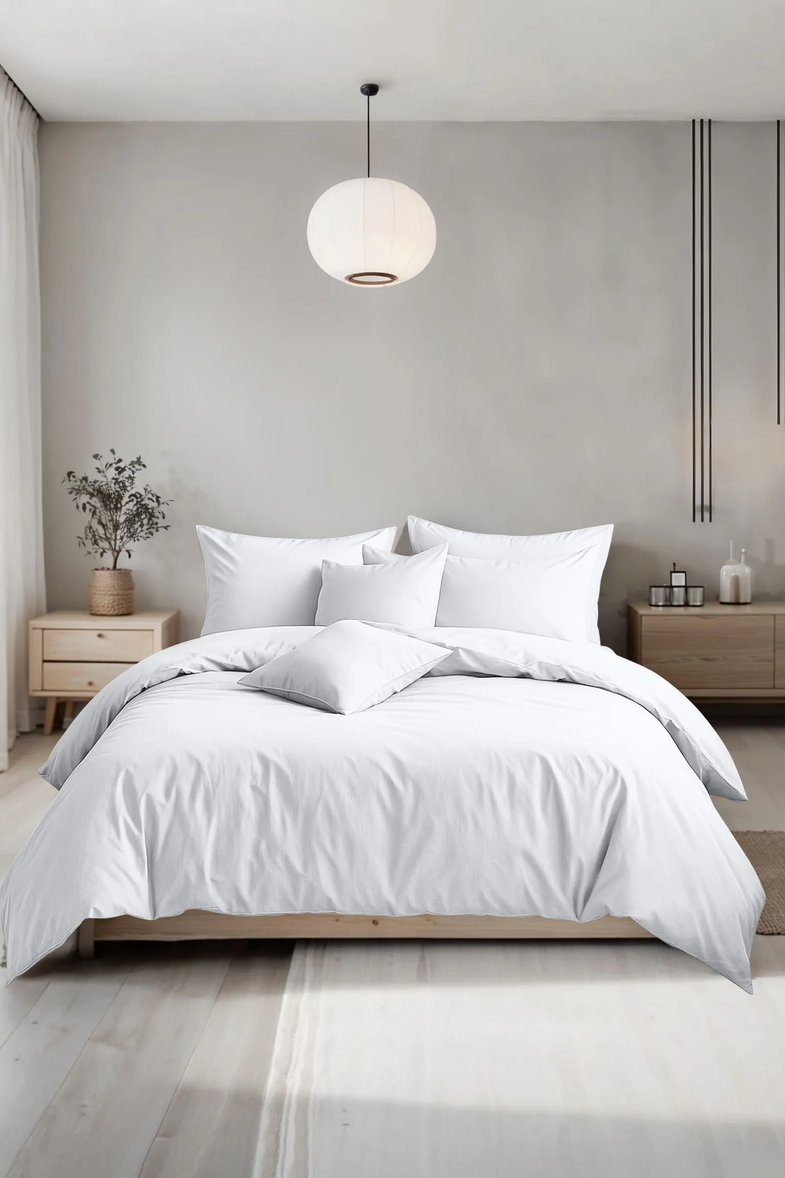 Snug City Plain Dyed Easy Care Polycotton Duvet Cover & Pillowcase/s Set Bed Linen in White