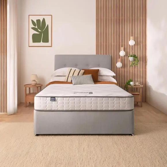 Silentnight Divan Bed With Francisco Fabric Headboard and 800 Pocket Sprung Mattress 2