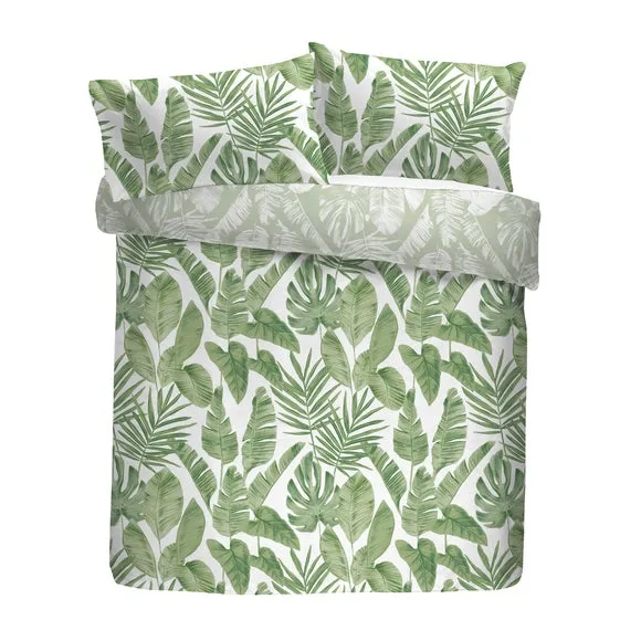 Tahiti Green Duvet Cover and Pillowcase Set 5