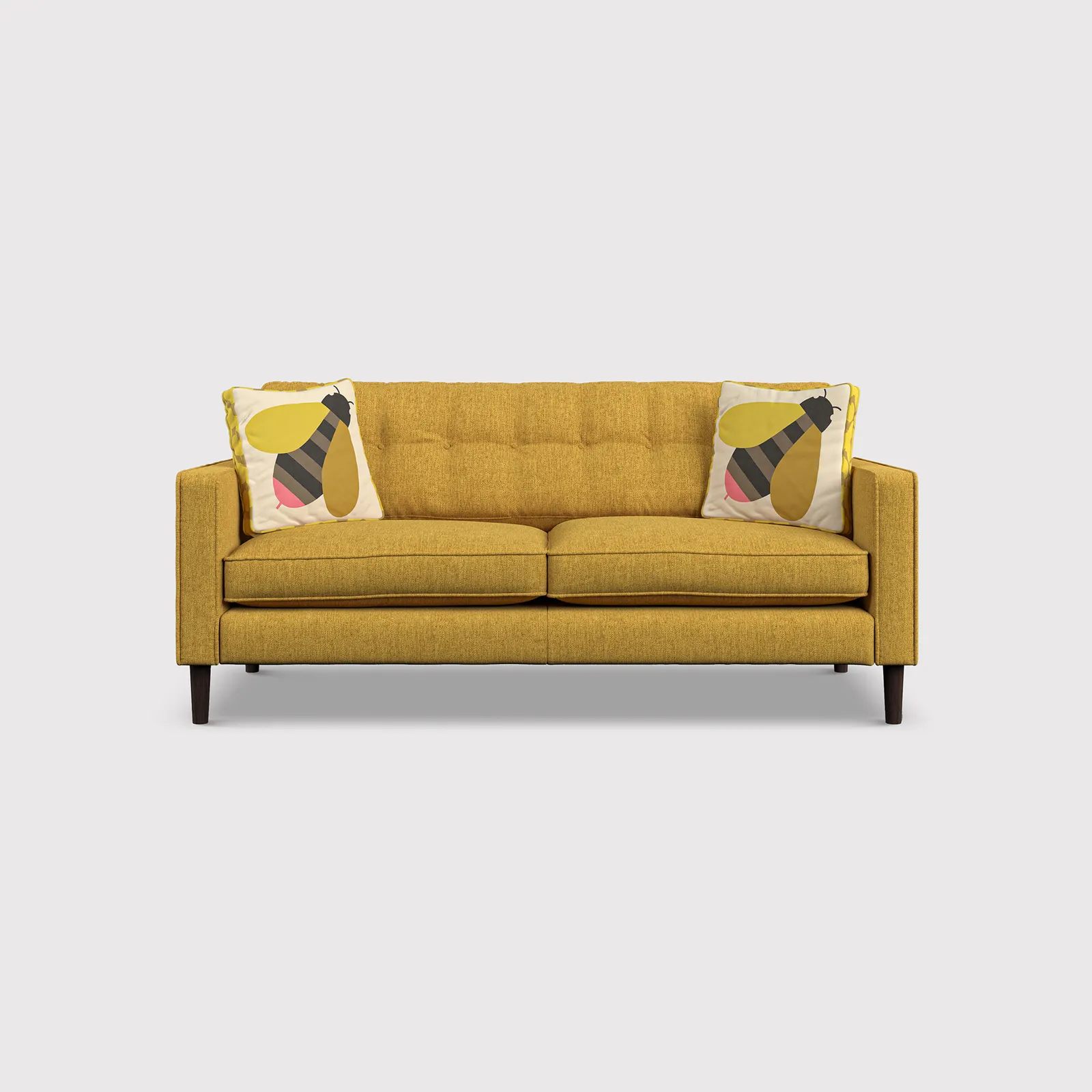 Orla Kiely Ebben Medium Sofa, Yellow Fabric | Barker & Stonehouse 1