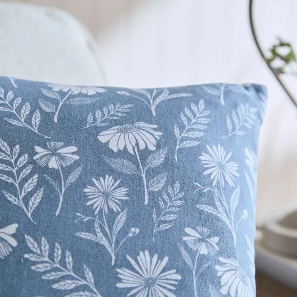 Timeless Floral Cotton Square Cushion Cover 2