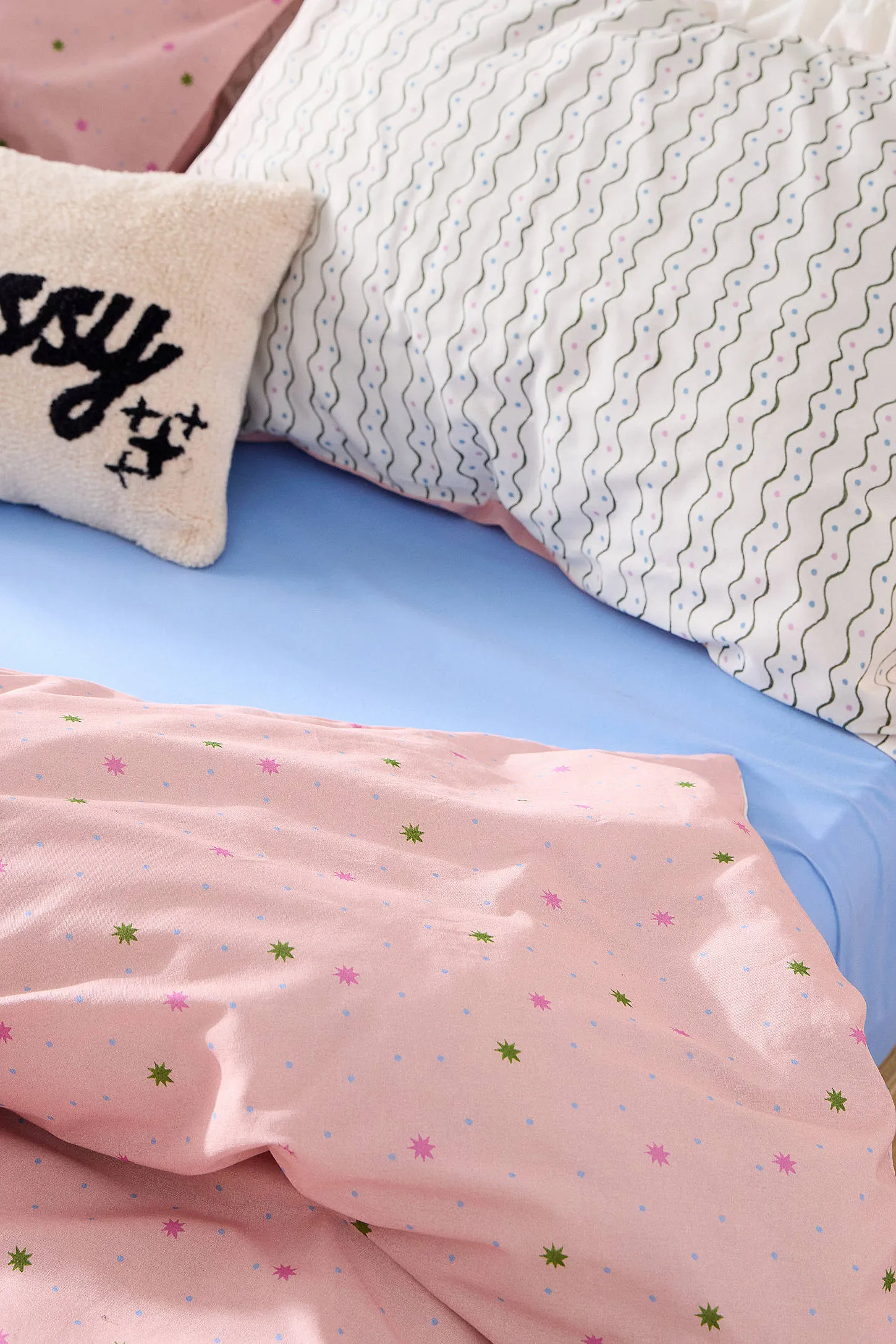 Stars & Stripes Reversible Duvet Set - Pink combo 5