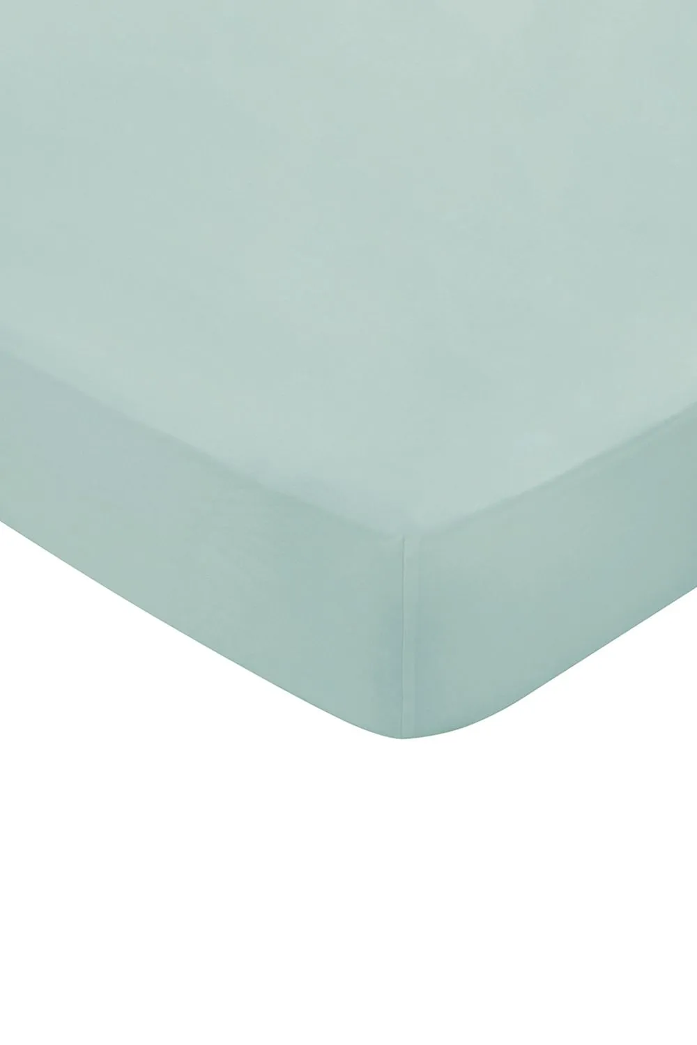 1951 'Luxury 400 Thread Count' Cotton Sateen Fitted Sheet in Green 1