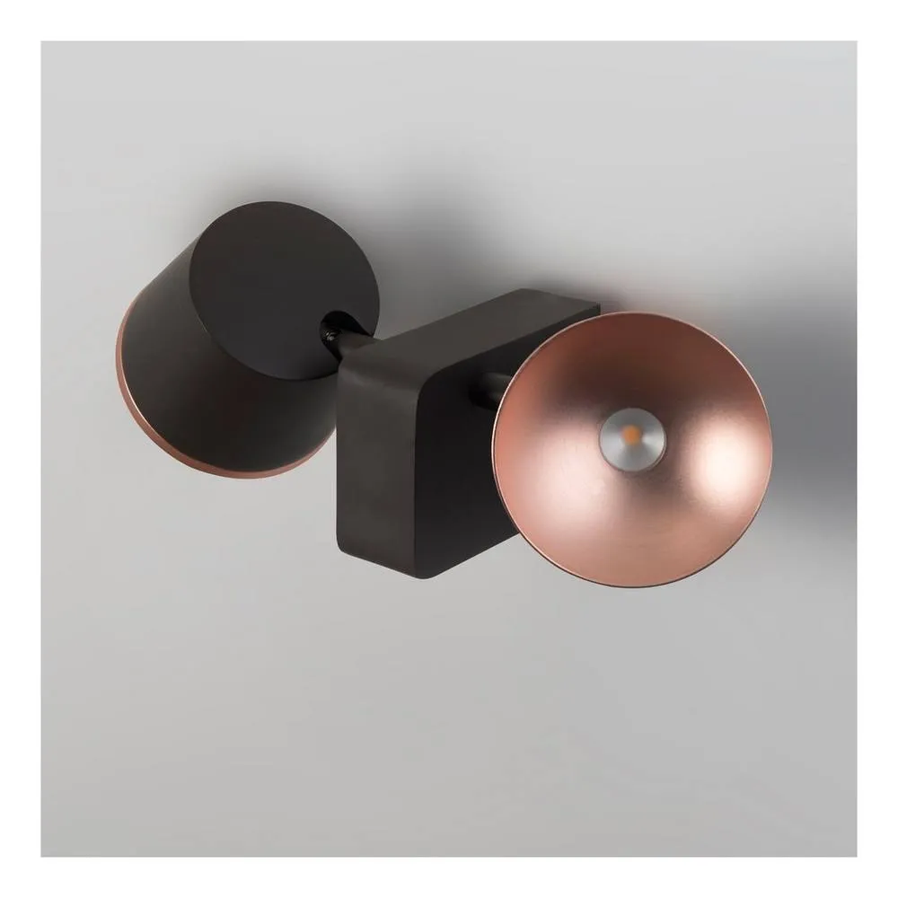 Netlighting Drone Integrated LED Dome Wall Ceiling Light Brown Copper 4