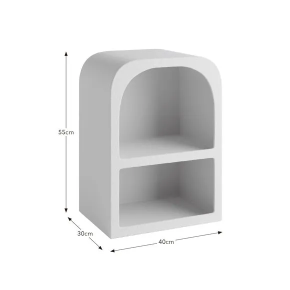 Drue Sculpted Bedside Table 6