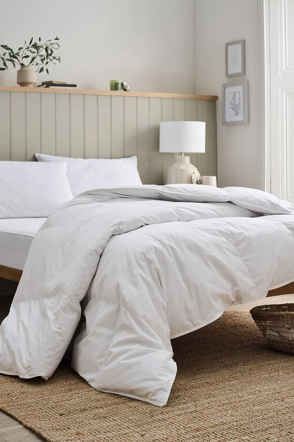 CHRISTY European Duck Feather & Down Filled Winter Duvet 13.5 Tog in White