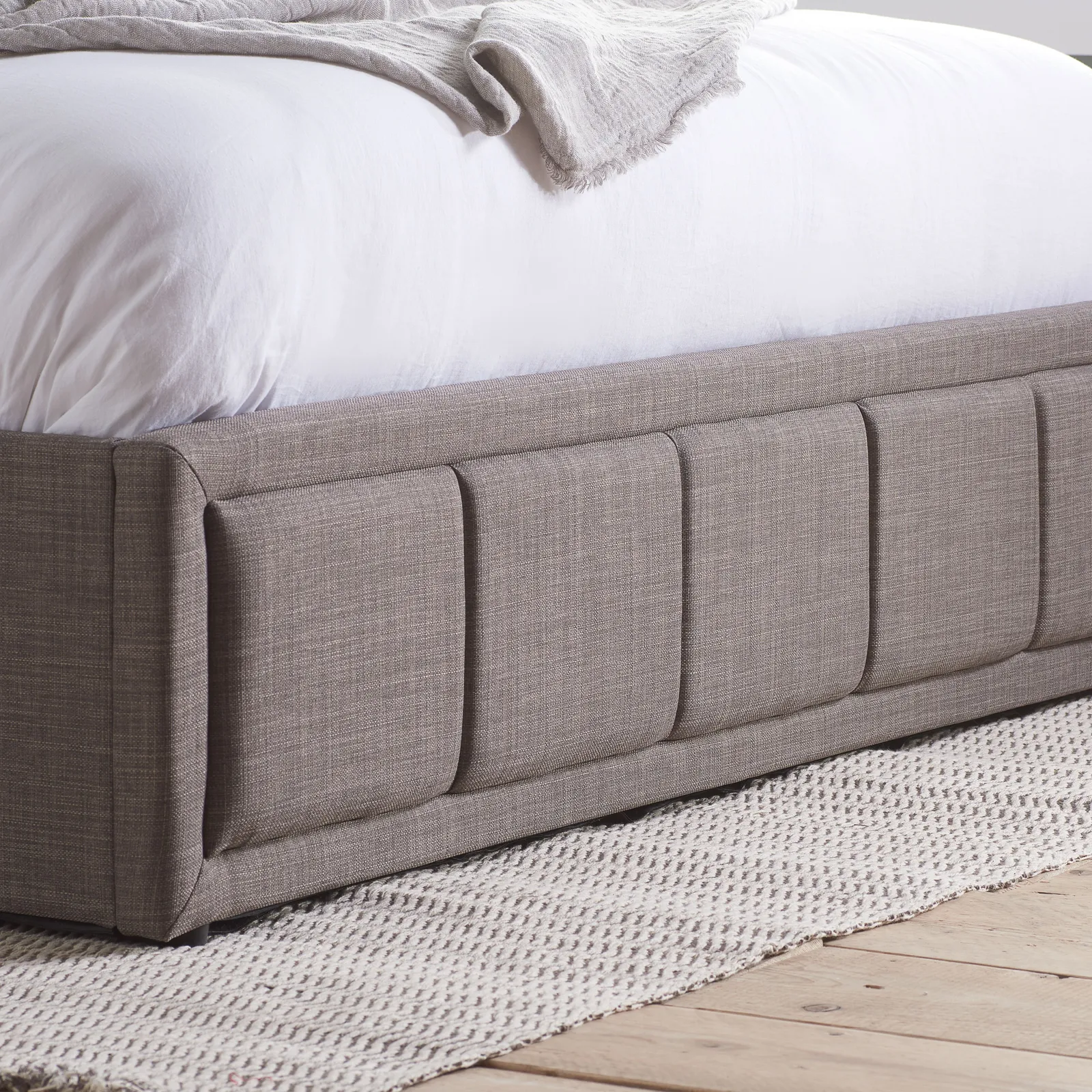 Birlea Fabric Ottoman Bed Frame Storage Hannover Gas Lift in Grey 5
