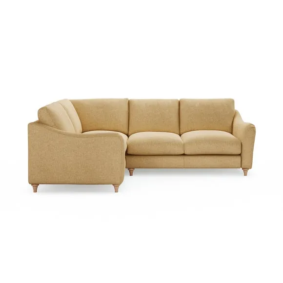 Hattie Slub Faux Linen Corner Sofa 2