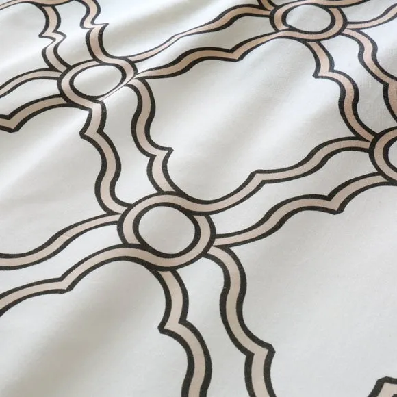 Hudson Trellis 100% Cotton Duvet Cover & Pillowcase Set 3