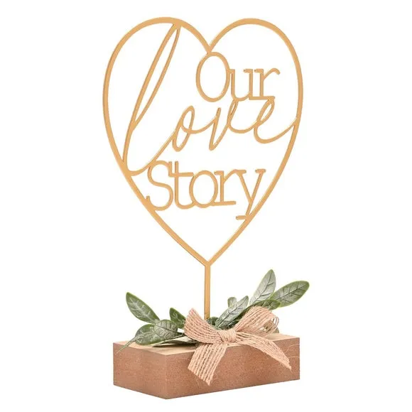 Love Story Heart Our Love Story Ornament 3