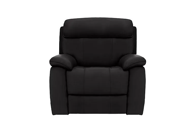 Moreno Leather Armchair - Classic Black