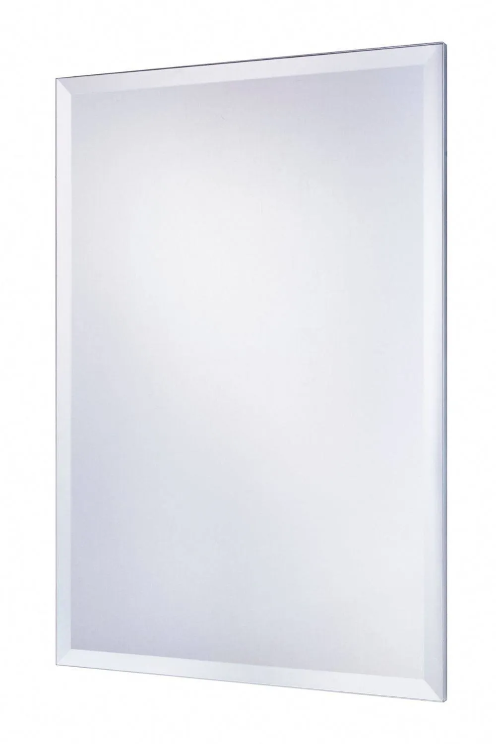 Yearn Mirrors Yearn Minimal Bevelled Mirror 86x58cm in Metallic Silver 2