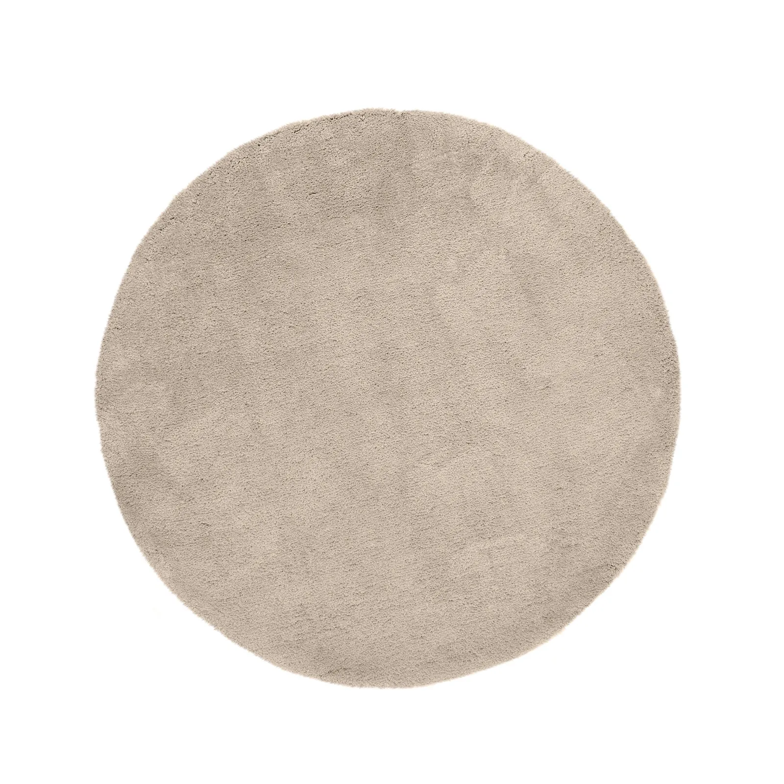 Teddy Bear Circle Rug Taupe