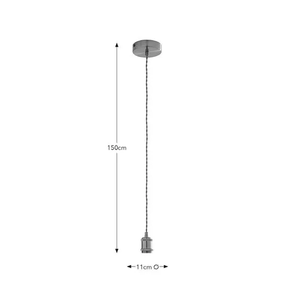 Charlie Industrial Adjustable Pendant Flex Ceiling Light Cable 6