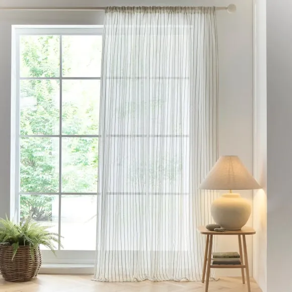 Lucia Stripe Slot Top Voile Panel 2