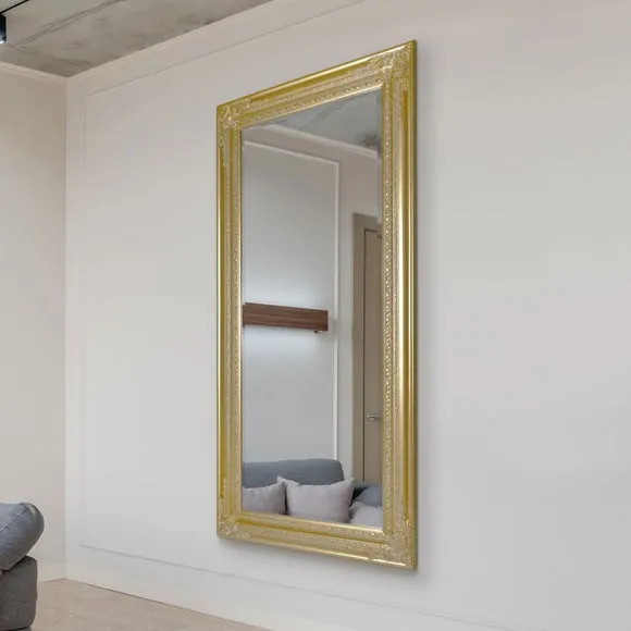 Caspian Vintage Elegant Rectangle Full Length Wall Mirror
