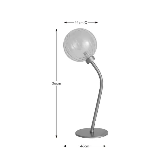 Luxe Ribbed LED Table Lamp 6