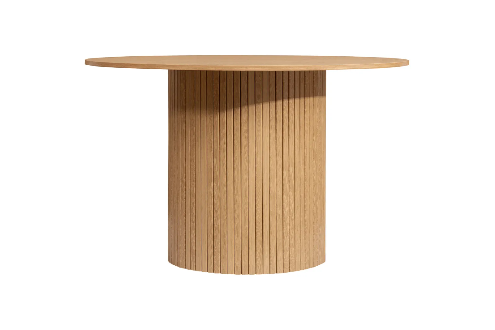 Birlea Round Fluted Dining Table Axel in Brown 5