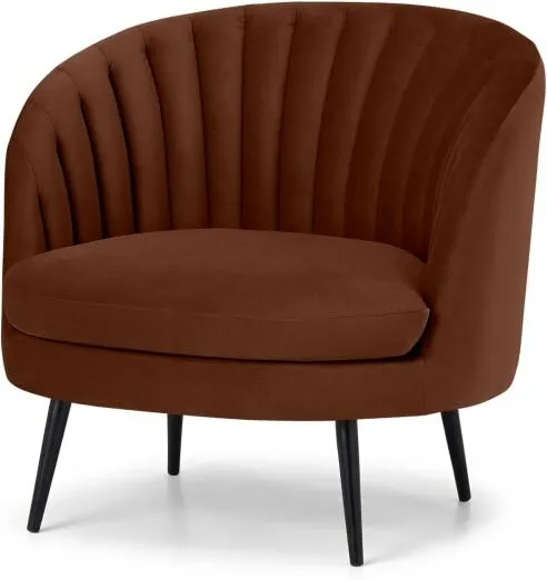 Sylvie Accent Armchair, Warm Caramel Velvet