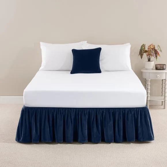 Clara Cotton Velvet Frilled Valance