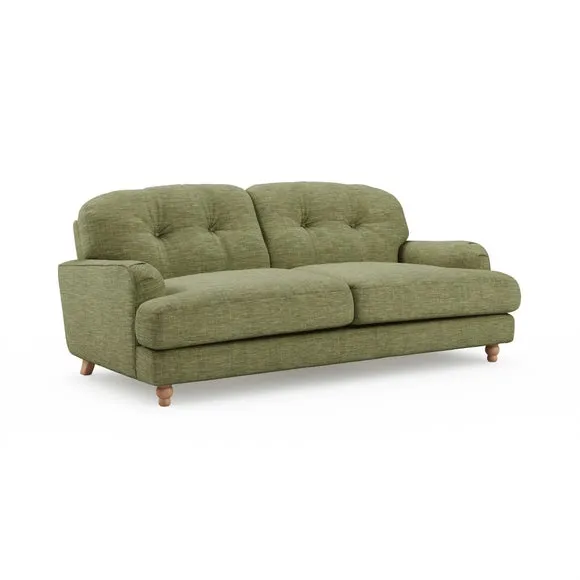 Martha Faux Linen 3 Seater Sofa 6