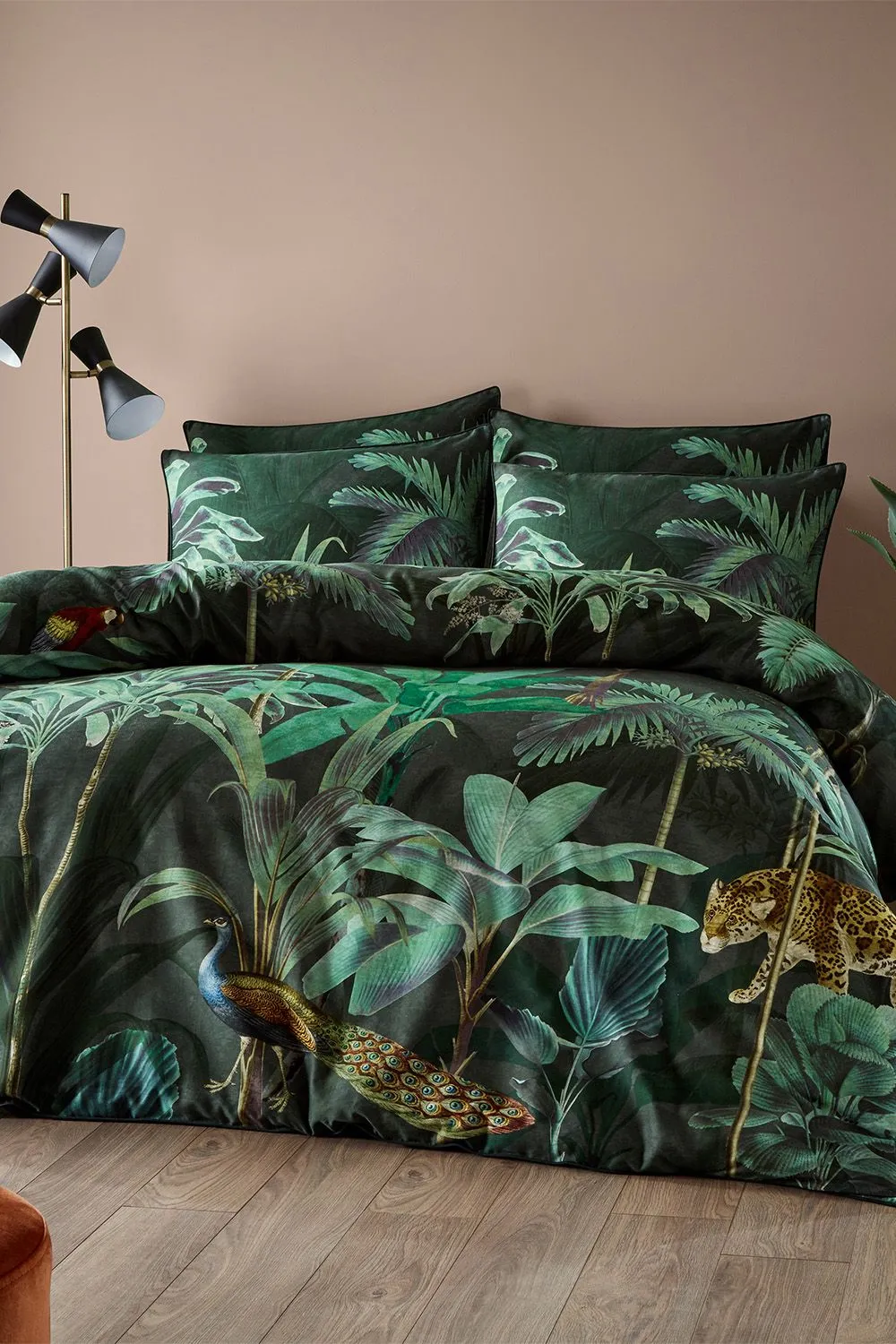 Paoletti Siona Tropical 100% Cotton Duvet Cover Set