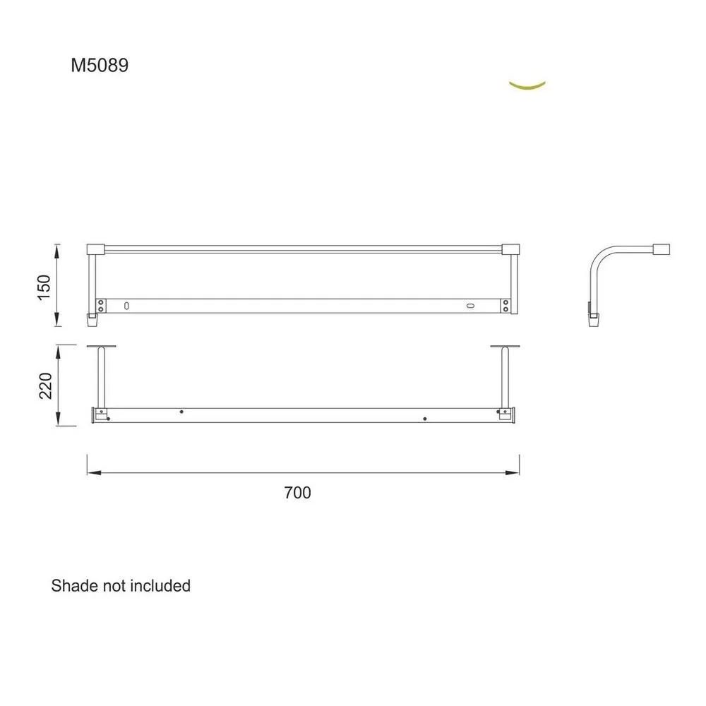 Netlighting Sisley Wall Lamp Chrome 12W 950lm 4000K IP44 LED Big Wave in Silver 2