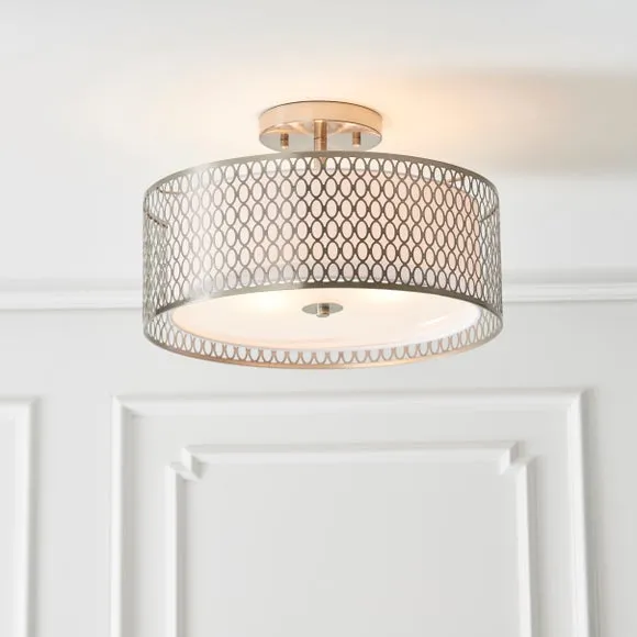 Return - Vogue Tolna 3 Light Semi Flush Ceiling Light