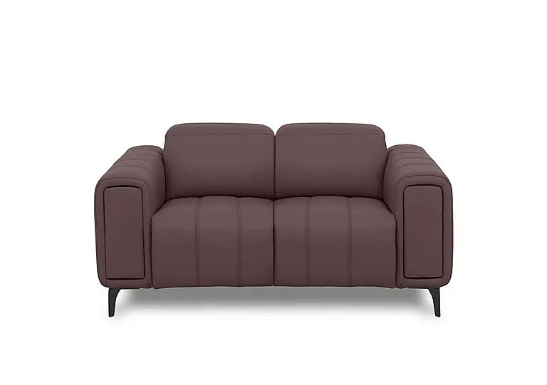 Elphaba Leather 2 Seater Sofa with Storage Arms