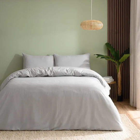 Newston Waffle Polycotton Duvet Cover & Pillowcase Set 2