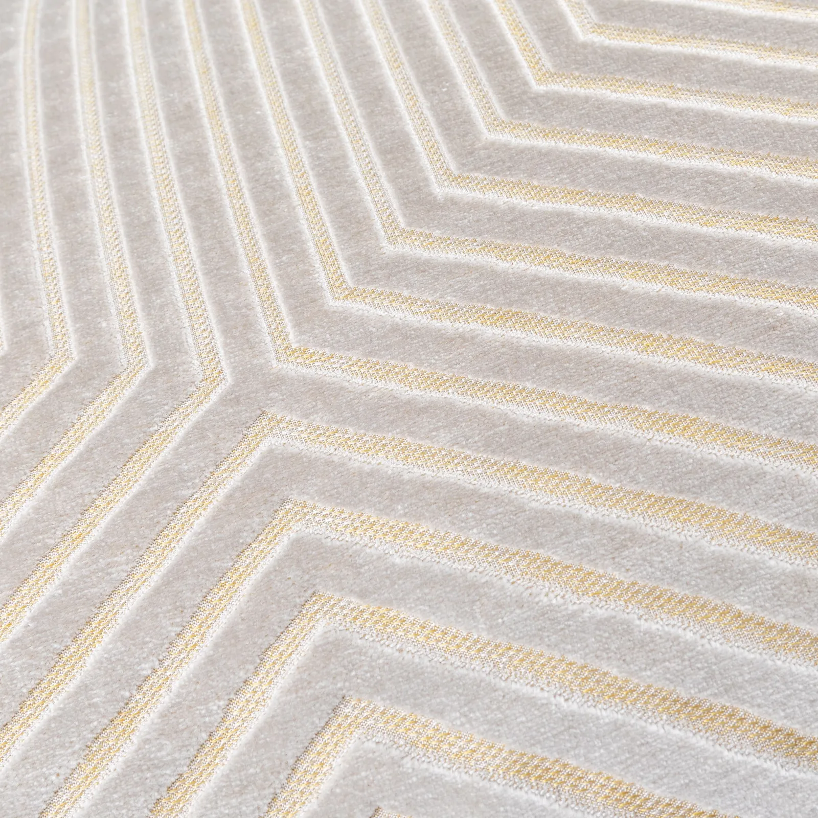 Paoletti Evoke Cut Velvet Cushion in Off-White 5