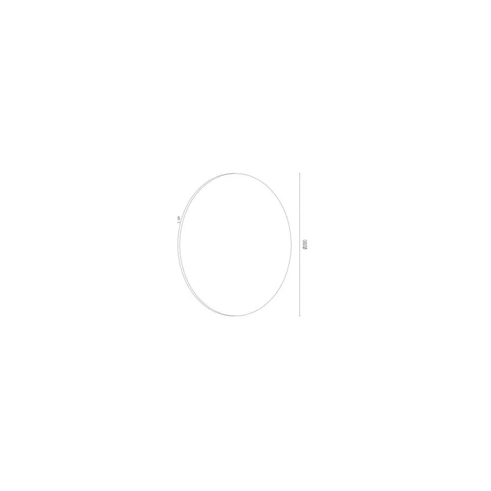 Netlighting Oregon Plus 20cm Flush Wall Lamp Red 580lm 3000K 4