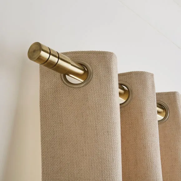 Cylinder Extendable Metal Eyelet Curtain Pole 4