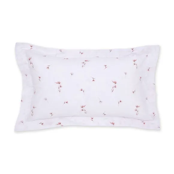 Watercoloured Floral Polycotton Oxford Pillowcase 2