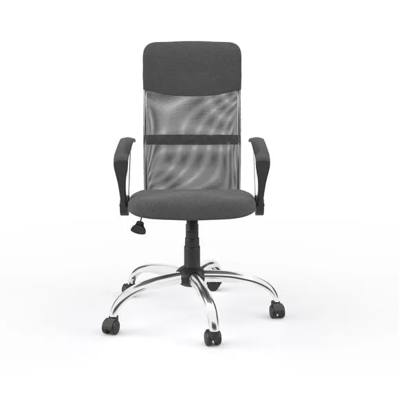 Orlando Office Chair Grey, Faux Leather 5