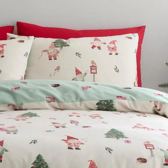 Fusion Christmas Gnomes 100% Cotton Duvet Cover & Pillowcase Set 4