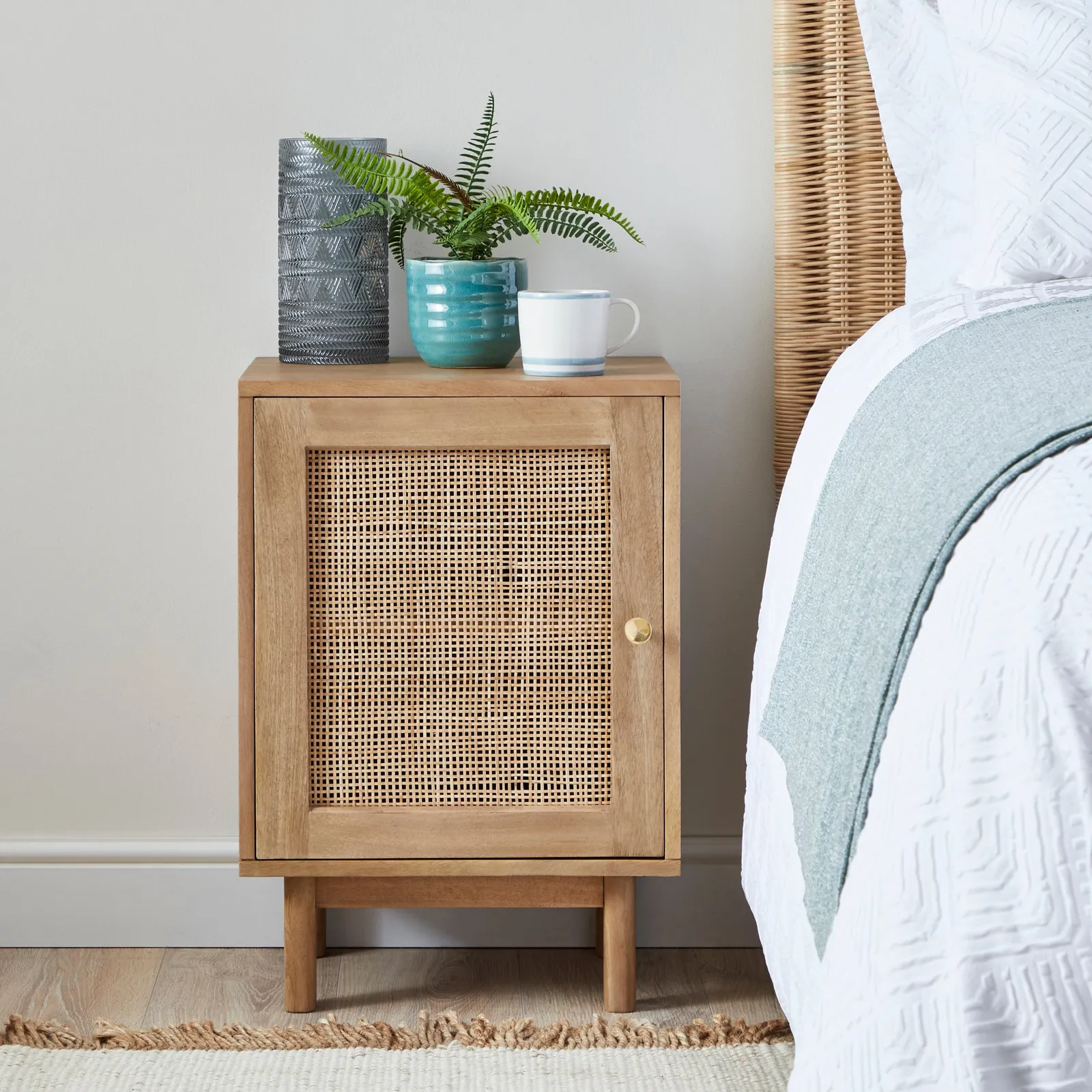 Indi Bedside Table Brown