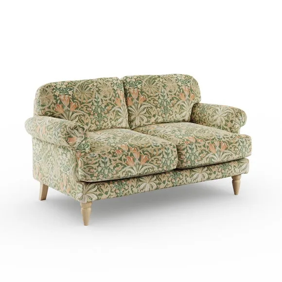 Jolene William Morris Woodland Weeds Print Velvet 2 Seater Sofa 6