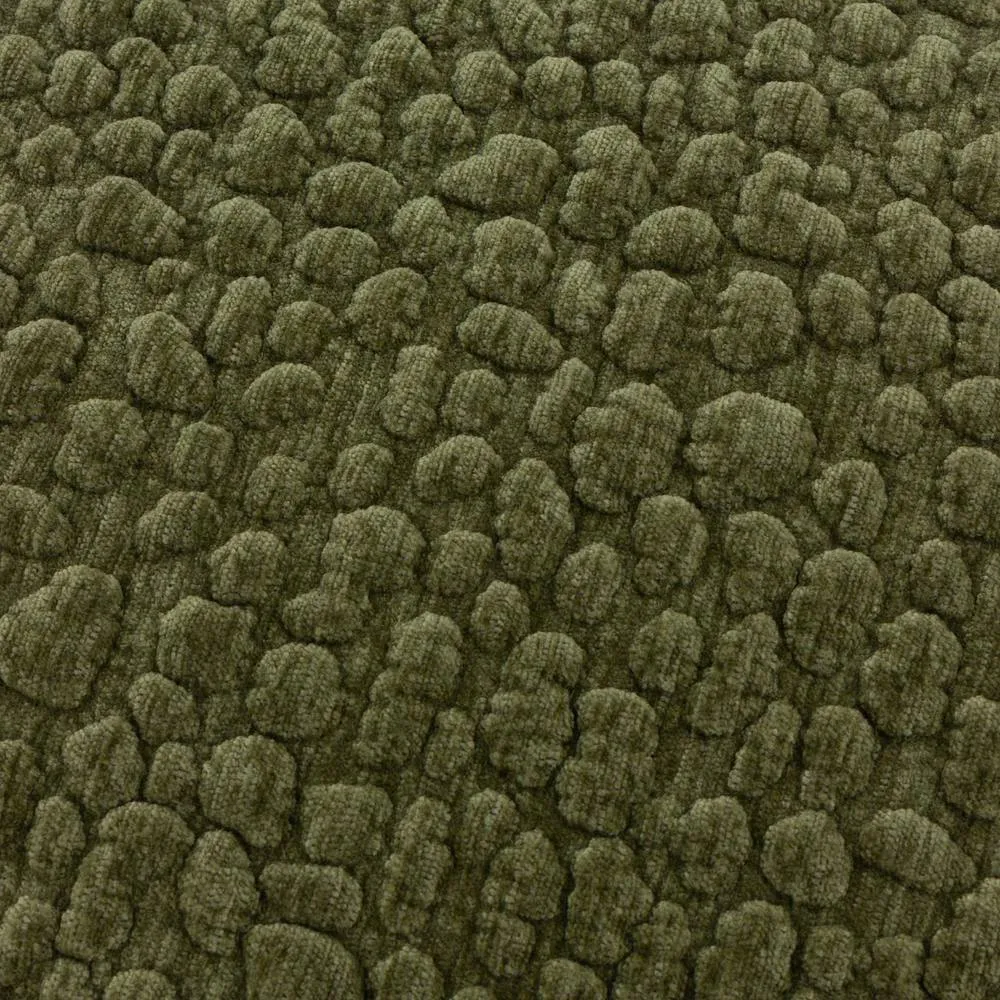 Yard Pebble Textured Chenille Cushion in Green 5