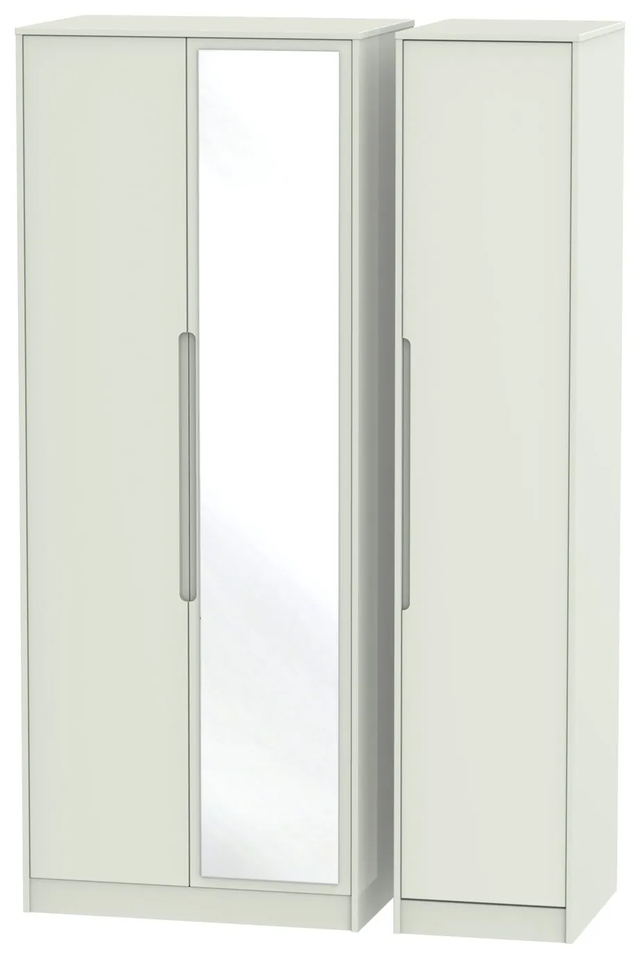 Toulouse 3 Door Mirror Wardrobe - Cashmere