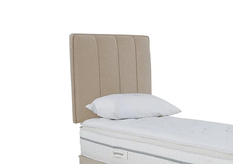 Daniel Strutted Headboard - Single - Tweed Biscuit