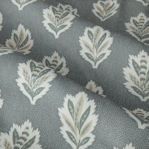 Sanderson Sessile Leaf Pencil Pleat Curtains 3