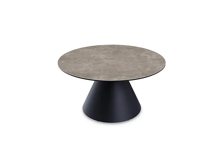 Amorim Round Coffee Table with Black Base