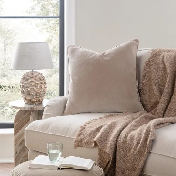 Clara Cotton Velvet Square Cushion 1