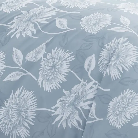 Dreams n Drapes Chrysanthemum Reversible Duvet Cover and Pillowcase Set 4