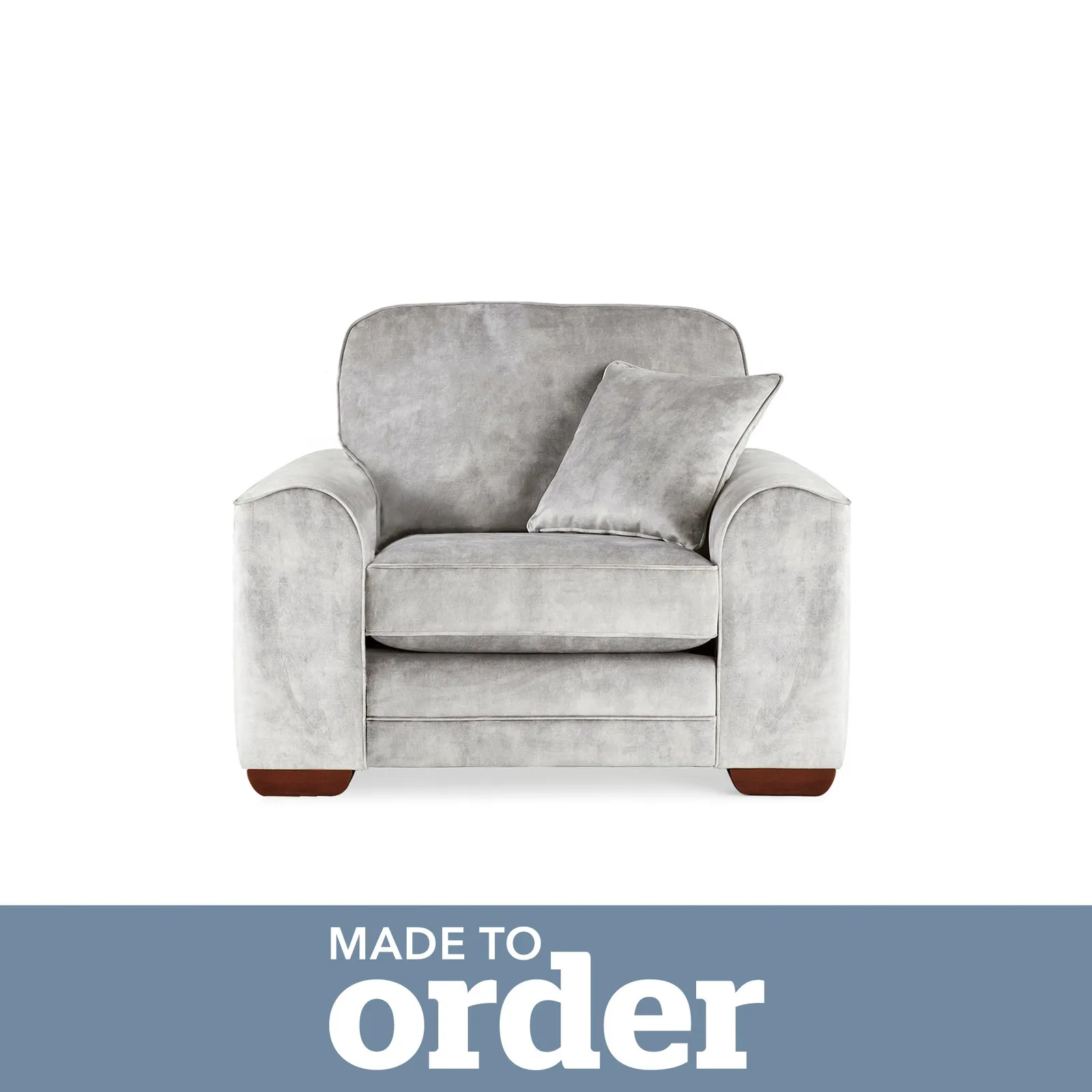 Morello Armchair Slub Velvet Grey