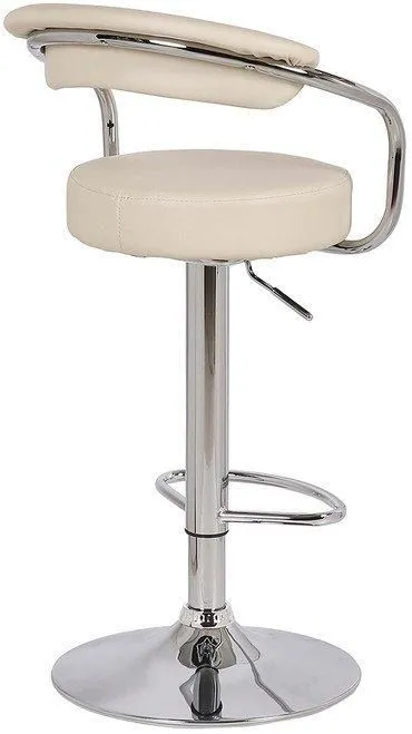 netfurniture Lazio Adjustable Bar Stool Cream 2