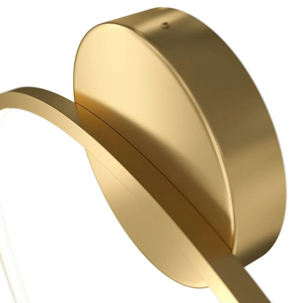 Netlighting Maytoni Halo Modern Integrated LED Wall Lamp Brass 80cm 4000K in Gold 5