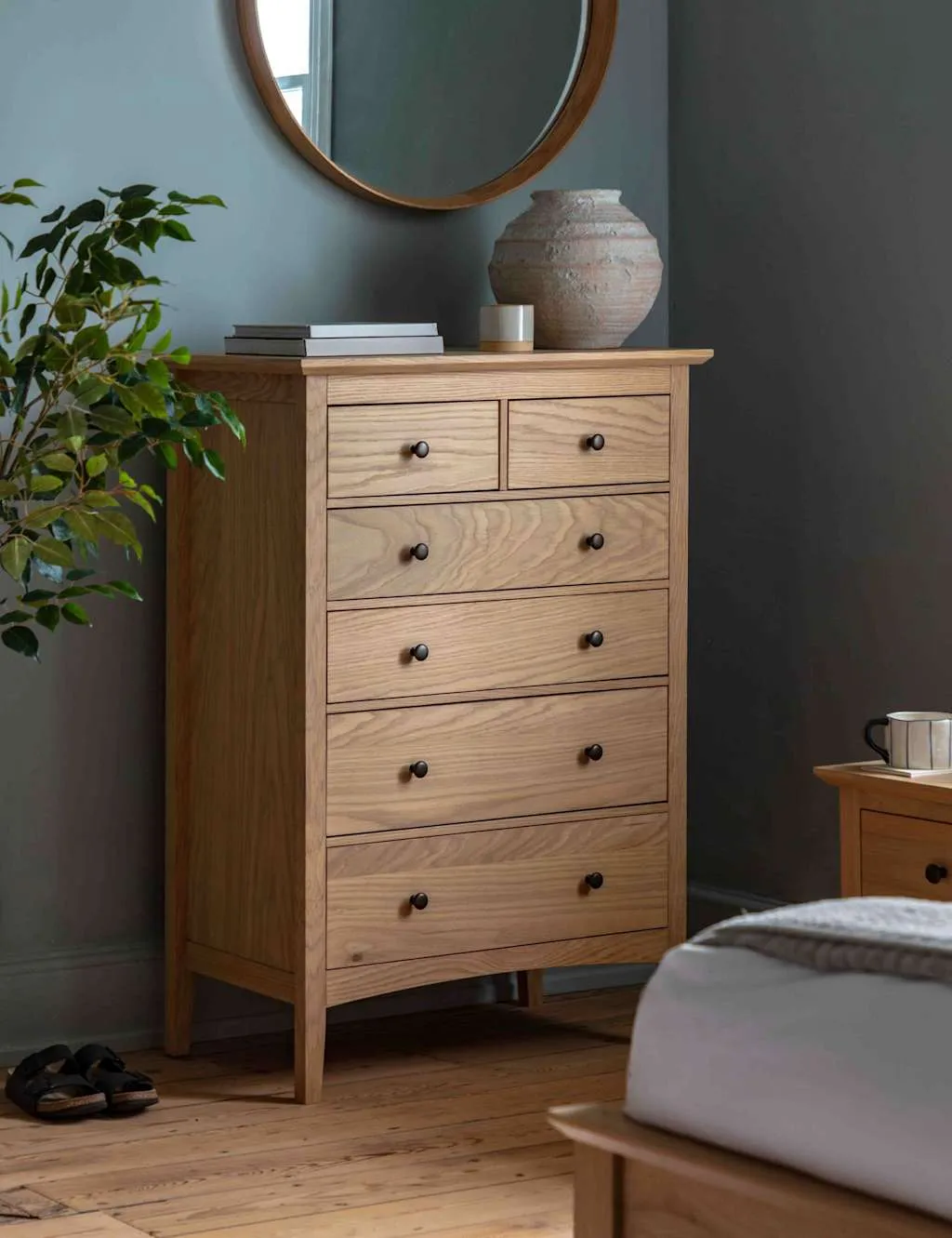 Gallery Direct Rye 6 Drawer Chest Natural