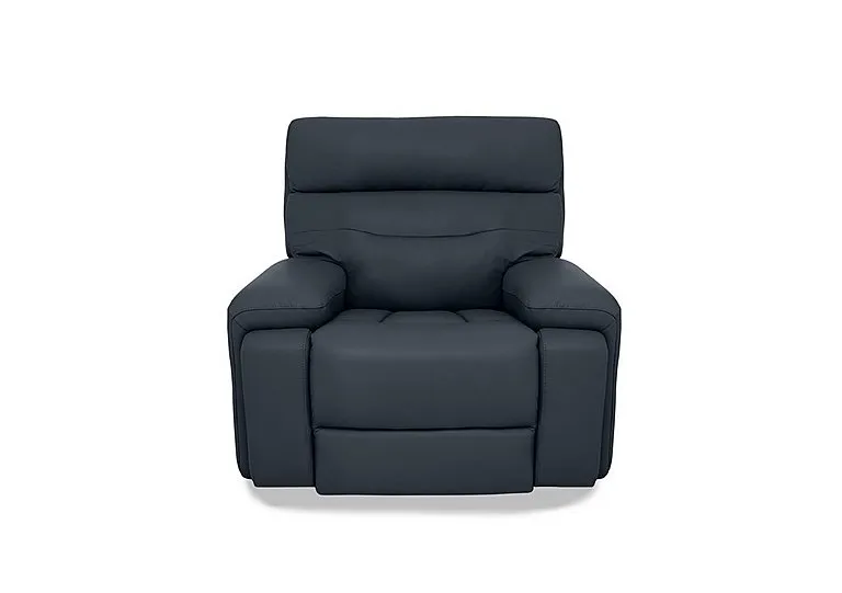 Cinemax Leather Chair - Natural Milled Navy